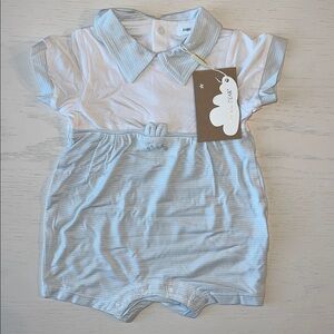 Angel Dear Tiny Bunny Easter Romper 3-6 12-18 months